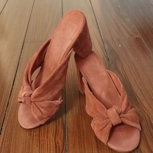 Gap Suede mules in red suede